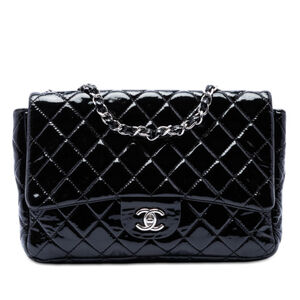 Pre-Loved Chanel Jumbo Classic Patent Single Flap